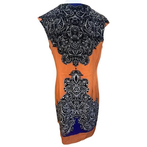 I LE NEW YORK SLEEVELESS FITTED COLORFUL STRETCHY DRESS WOMENS SIZE 12 - Picture 3 of 6